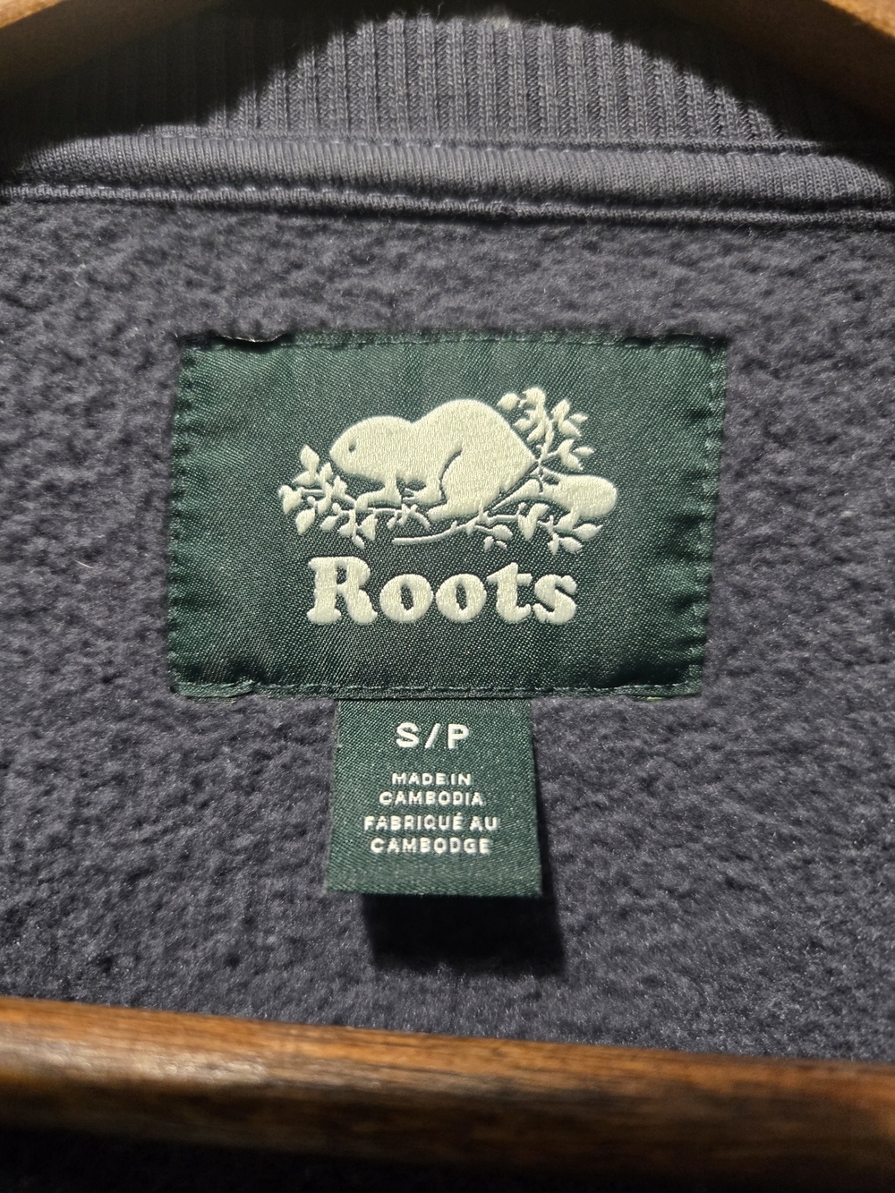 Roots Blue Grey Crewneck Sweatshirt Cropped- Women's Small - Picture 5 of 7